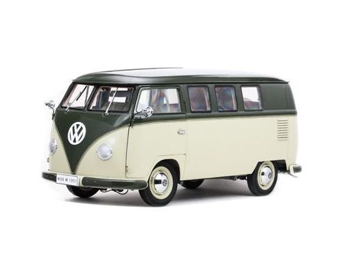 SunStar SS5076 VW T1 BUS 1957 GREEN/BEIGE 1:12 Modellino
