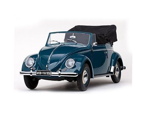 SunStar SS5213 VW KAFER CABRIO 1958 ATLAS BLUEM 1:12 Modellino