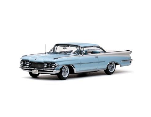 SunStar SS5242 OLDSMOBILE 98 HARD TOP 1959 FROST BLUE/WHITE 1:18 Modellino