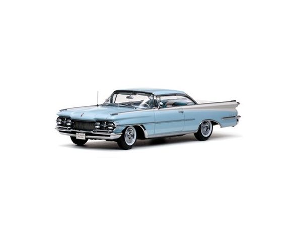 SunStar SS5242 OLDSMOBILE 98 HARD TOP 1959 FROST BLUE/WHITE 1:18 Modellino