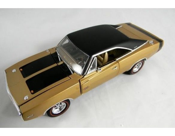 Tin's Manufactured 77003 DODGE CHARGER R/T GOLDEN '70 1/24 Modellino