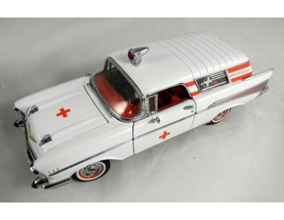 Tin's Manufactured 78002 CHEVROLET BEL AIR CROCE ROSSA 1957 Modellino