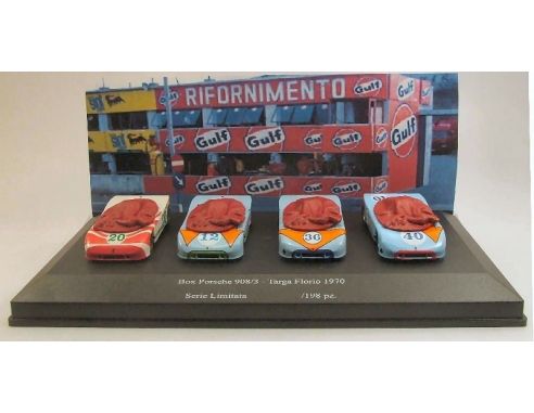 Best Model BT9474D PORSCHE 908/3 T.FLORIO 1970 4 MODELS ED.LIM.198 PCS 1:43 Modellino