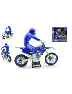 NEW RAY NY58315 YAMAHA YZ450F WITH DRIVER 1:12 Modellino