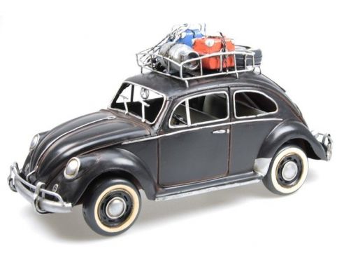 Tinplate 2200 VW BEETLE BLACK 1934 W/BAGGAGE SHELF Modellino