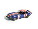 Tinplate 2492UK JAGUAR E-TYPE UK FLAG 1961 1/12 Modellino