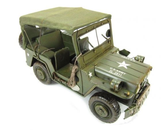 Tinplate 2506 JEEP WILLY'S GREEN 1/12 Modellino