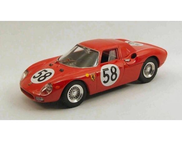 Best Model BT9478 FERRARI 275 LM N.58 RETIRED LM 1964 RINDT-PIPER 1:43 Modellino