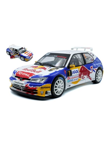 SOLIDO SL1808308 PEUGEOT 306 MAXI N.1 RALLY DU VAR 2017 S.LOEB-D.ELENA 1:18 Modellino