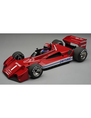 TECNOMODEL TMD18327C BRABHAM BT45C N.1 SILVERSTONE GP 1978 N.LAUDA W/DRIVER 1:18 Modellino