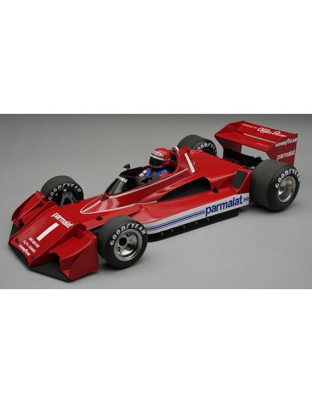 TECNOMODEL TMD18327C BRABHAM BT45C N.1 SILVERSTONE GP 1978 N.LAUDA W/DRIVER 1:18 Modellino