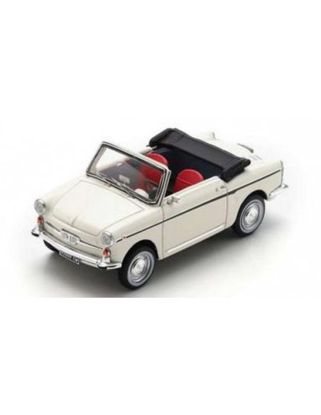 SCHUCO SH450933700 AUTOBIANCHI BIANCHINA CABRIO 1962 WHITE (PRO.R43) 1:43 Modellino