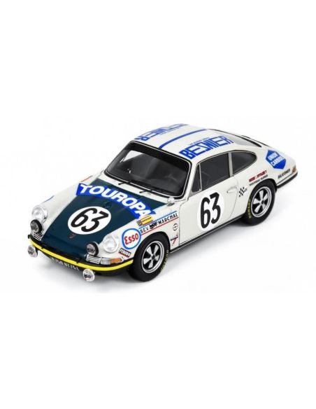 SPARK MODEL S9750 PORSCHE 911T N.63 24 H LE MANS 1969 R.MAZZIA-P.MAUROY 1:43 Modellino