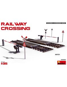 MINIART MIN35666 PASSAGGIO A LIVELLO RAILWAY CROSSING KIT...