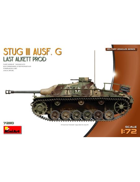 MINIART MIN72110 STUG III AUSF.G LAST ALKETT PROD.KIT 1:72 Modellino
