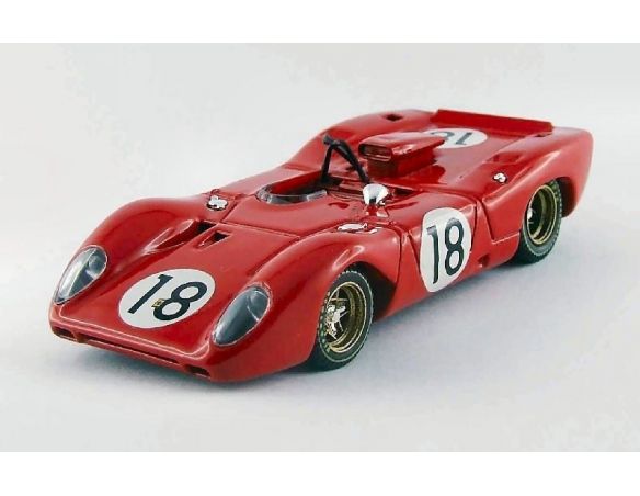 Best Model BT9493 FERRARI 312P SPYDER N.18 LE MANS TEST 1967 BRAMBILLA-SCHETTY 1:43 Modellino