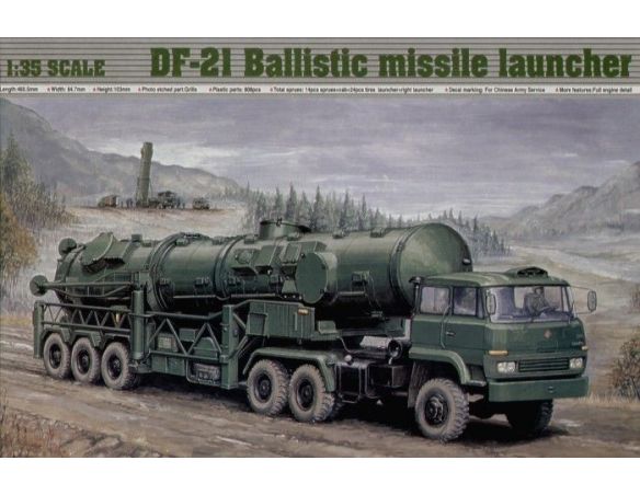 TRUMPETER 00202 DF-21 BALLISTIC MISSILE LAUNCHER Modellino