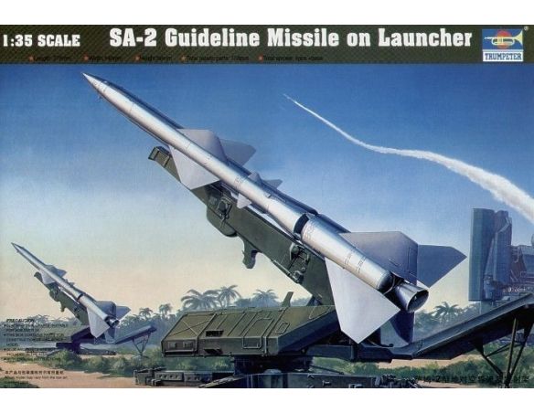 TRUMPETER 00206 SA-2 MISSILE WITH LAUNCHER CABIN Modellino