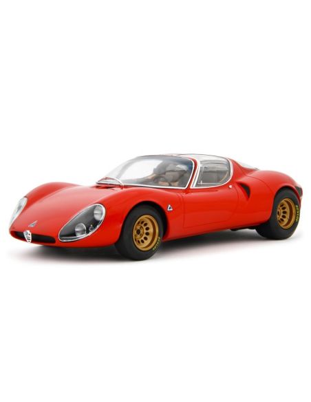 LAUDO RACING LM153A1 ALFA 33 COUPE STRADALE PROTOTIPO AUTODELTA 1967 RED 1:18 Modellino