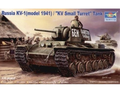 TRUMPETER 00356 KV-1 1941 SMALL TURRET TANK Modellino