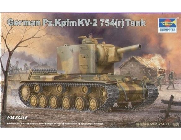 Trumpeter TP0367 CARRO GERMAN KV-2 KIT 1:35 Modellino