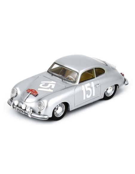 SPARK MODEL S6135 PORSCHE 356 1300 N.151 RALLY MONTE CARLO 1955 JOHANSSON-JENSEN 1:43 Modellino