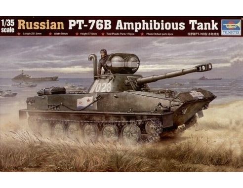 TRUMPETER 00381 RUSSIAN PT-76B LIGHT TANK Modellino