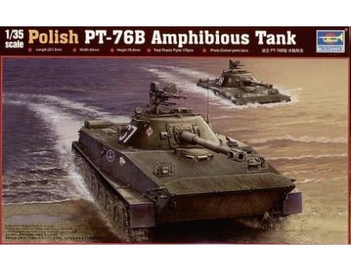 TRUMPETER 00382 PT-76B AMPHIBIOUS TANK Modellino