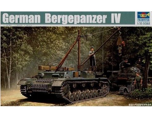 TRUMPETER 00389 GERMAN BERGEPANZER IV RECOVERY VEHICLE Modellino