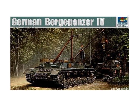 TRUMPETER 00389 GERMAN BERGEPANZER IV RECOVERY VEHICLE Modellino