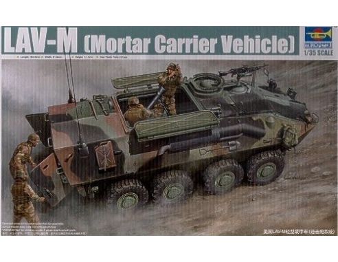 TRUMPETER 00391 LAV-M MORTAR CARRIER VEHICLE Modellino