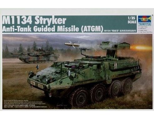 TRUMPETER 00399 M1134 STRYKER ANTI-TANK GUIDED MISSILE ATGM Modellino