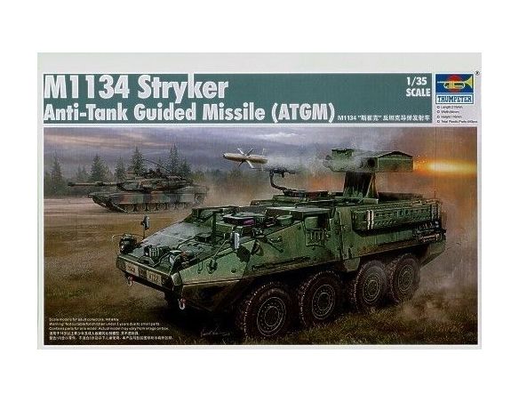 TRUMPETER 00399 M1134 STRYKER ANTI-TANK GUIDED MISSILE ATGM Modellino