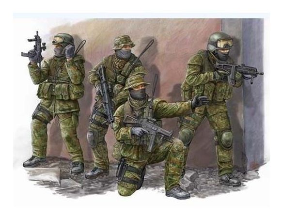 Trumpeter TP0422 MODERN GERMAN COMMANDOS KIT 1:35 Modellino