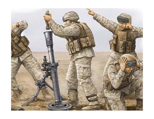 TRUMPETER 00423 MODERN U.S. MARINE M252 TEAM Modellino