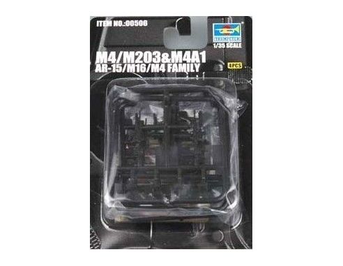TRUMPETER 00506 AR-15/M16/M4 FAMILY-M4 Modellino