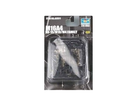 TRUMPETER 00511 AR-15/M16/M4 FAMILY-M16A4 Modellino