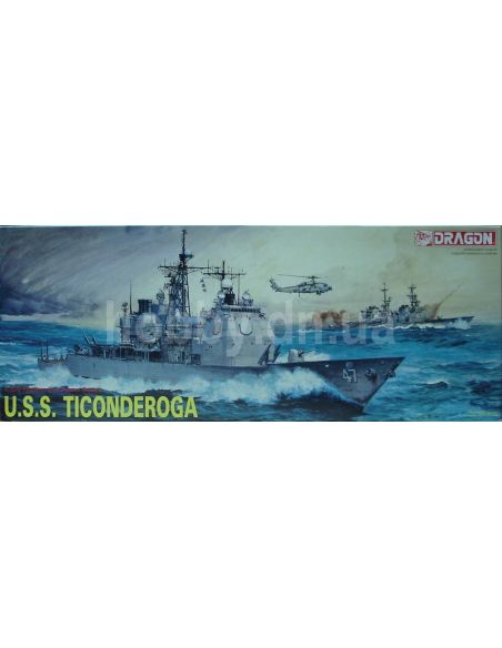 DRAGON D1003 U.S.S. TICONDEROGA CG-47 KIT 1:350 Modellino