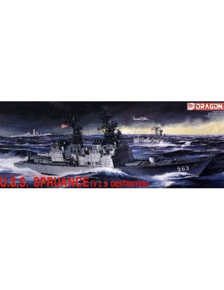 DRAGON D1006 U.S.S. SPRUANCE DDG-963 KIT 1:350 Modellino
