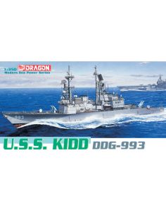 DRAGON D1014 U.S.S. KIDD DDG-993 KIT 1:350 Modellino