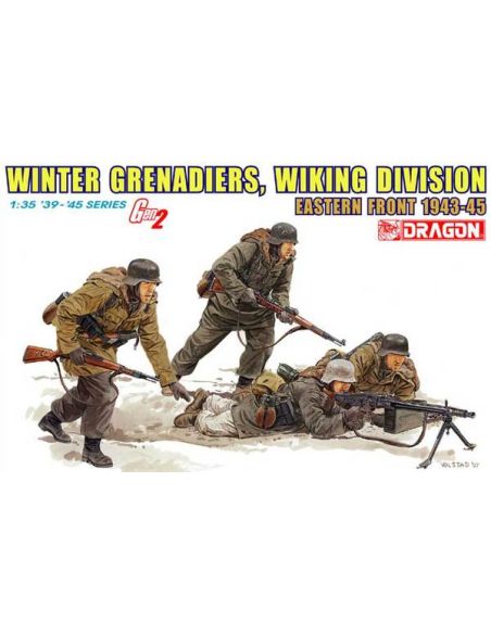 DRAGON D6372 WINTER GRENADIERS WIKING DIVISION EASTERN FRONT 1944-45 KIT 1:35 Modellino
