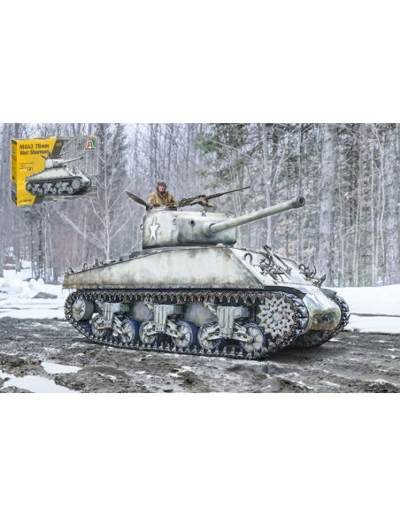 ITALERI IT96440 M4A3 76mm WET SHERMAN KIT 1:35 Modellino