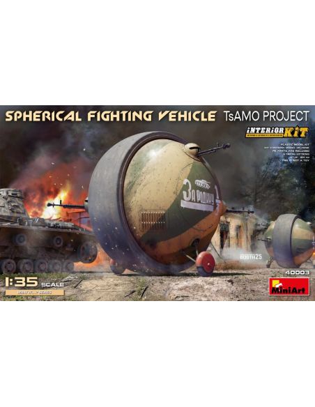 MINIART MIN40003 SPHERICAL FIGHTING VEHICLE (TsAMO Project) INTERIOR KIT 1:35 Modellino