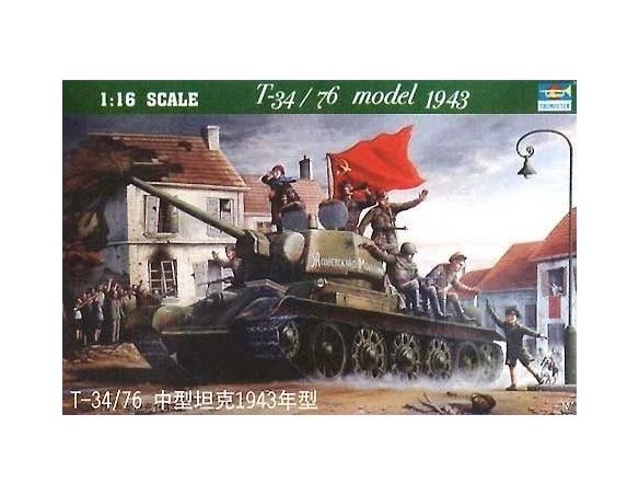 TRUMPETER 00903 T34/76 MODEL 1943 Modellino