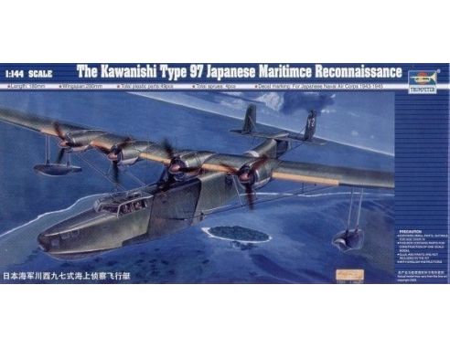 TRUMPETER 01322 JAPAN TYPE 97 MAVIS FLYING BOAT H6K5/23 Modellino