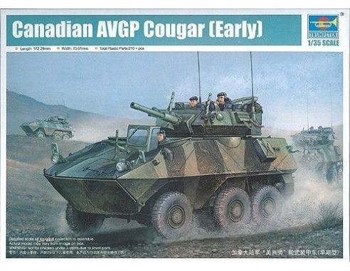 TRUMPETER 01501 CANADIAN COUGAR 6x6 AVGP Modellino