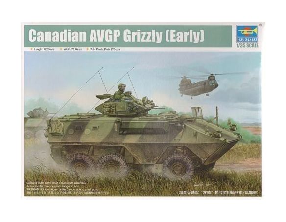 Trumpeter TP1502 CANADIAN GRIZZLY  6x6 APC KIT 1:35 Modellino