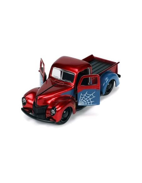 JADA TOYS JADA253223016 FORD PICK UP 1941 MARVEL RED/BLUE 1:32 Modellino