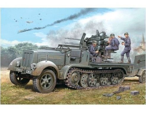 Trumpeter TP1523 FLACKVIERLING 2 cm 38 AUF KIT 1:35 Modellino