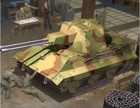 Trumpeter TP1537 GERMAN E-50 FLAKPANZER KIT 1:35 Modellino